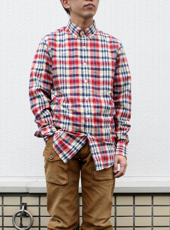 UNUSED - アンユーズド Check shirt ジップチェックシャツ 長袖