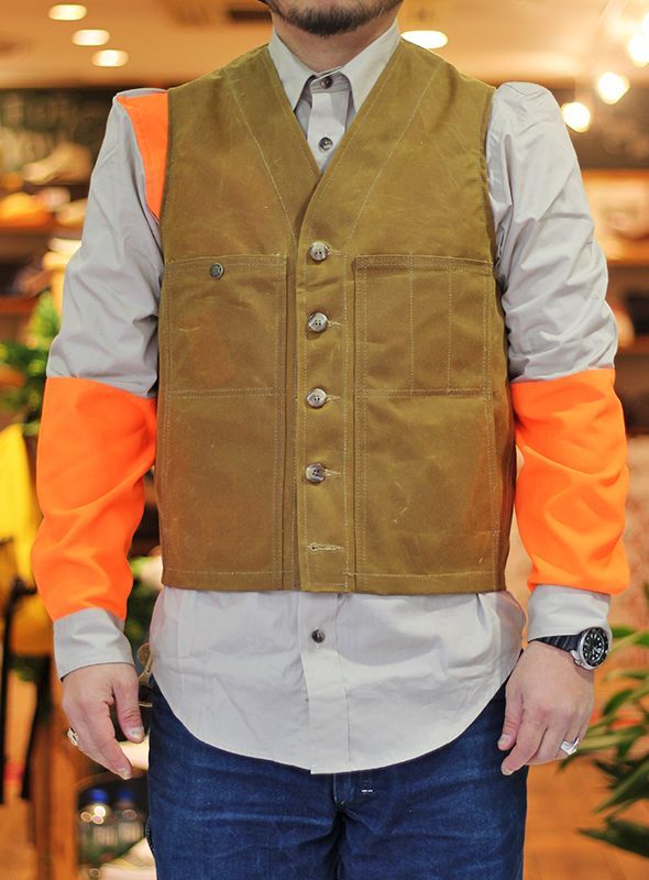 FILSON フィルソン OIL TIN CLOTH VEST TAN