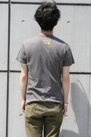 rvca　　S/SプリントTシャツ