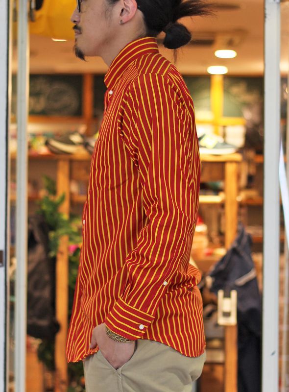INDIVIDUALIZED SHIRTS インディヴィジュアライズドシャツ College Stripe STANDARD SHIRT