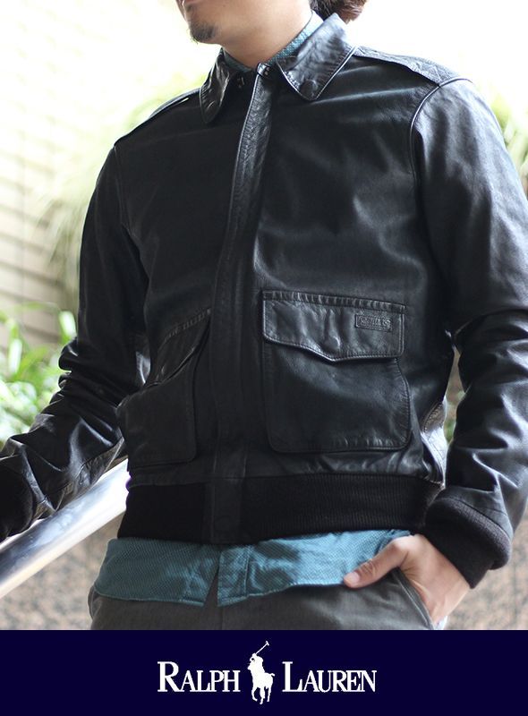 POLO RALPH LAUREN ポロ ラルフローレン A-2 LEATHER JACKET