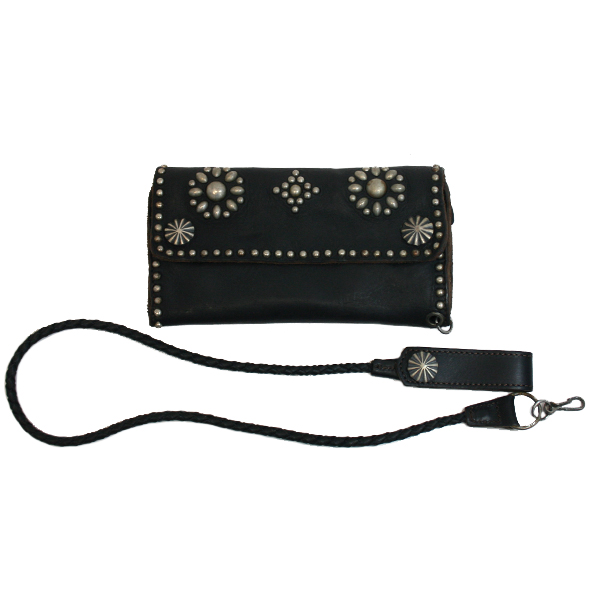 RRL Leather Studs Long Wallet