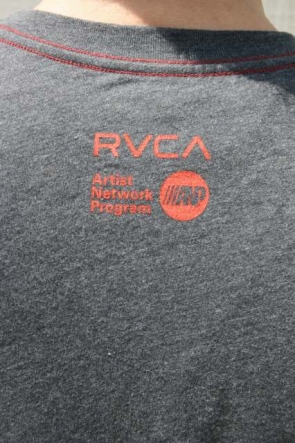 rvca　　S/SプリントTシャツ