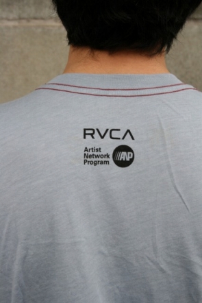 rvca　　S/SプリントTシャツ