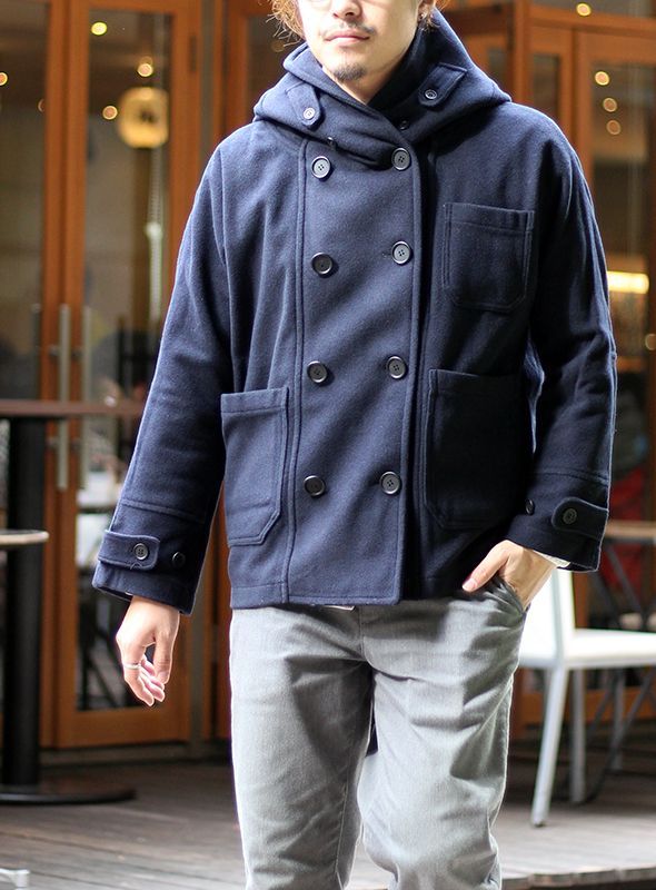 HACKNEY UNION WORKHOUSE ハックニーユニオンワークハウス Fisherman Short Coat フィッシャーマン  ショートコートWOOL