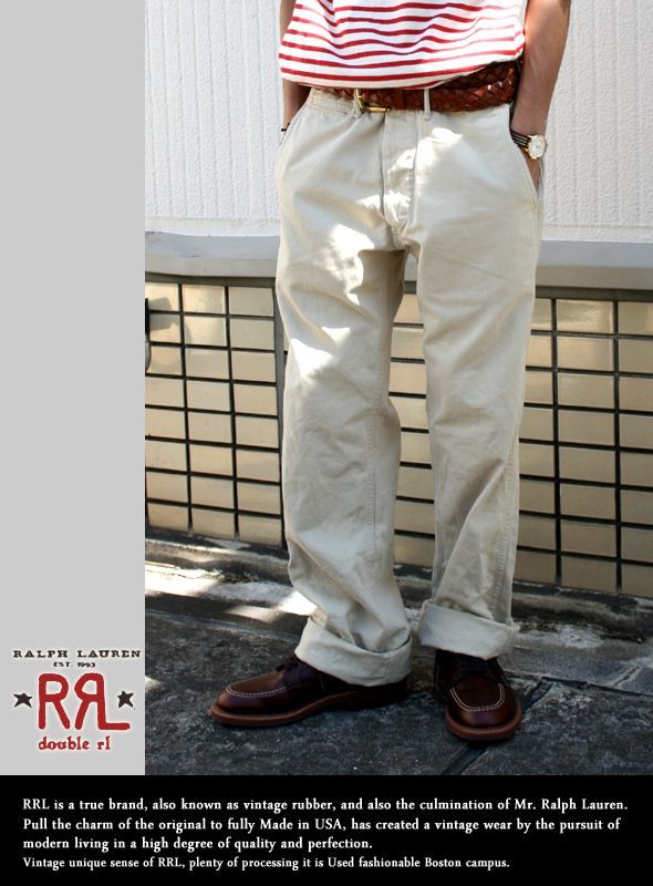 最新作の 美品！RRL チノパン ダブルアールエル チノパン - www