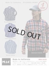 【M.I.C CALIFORNIA】チェックライトネルシャツ SALE 30%OFF
