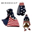 画像1: 【CROWNCAP】星条旗 アメリカーナ マフラー キャップ 手袋 (1)