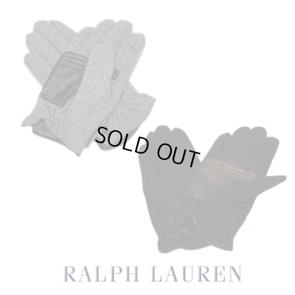 画像1: 【RALPH LAUREN】 ウール手袋　(テキスティンググローブ)