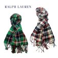 画像1: 【RALPH LAUREN】 フランネルチェックマフラー (1)