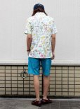 画像2: 【narifuri】　Tropical print shirt　南国アロハシャツ (NF669) (2)