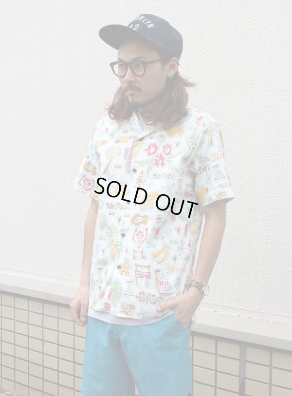 画像3: 【narifuri】　Tropical print shirt　南国アロハシャツ (NF669)