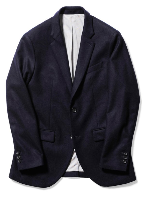 画像2: 【narifuri】Lamb's wool saxony tailored jacket（NF838）