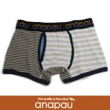 【anapau】 アナパウ  ボクサー パターン ボーダー　BEG/WHT