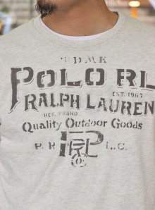 他の写真1: 【Ralph Lauren 】 ポロ ラルフローレン ステンシルプリント TEE NAT