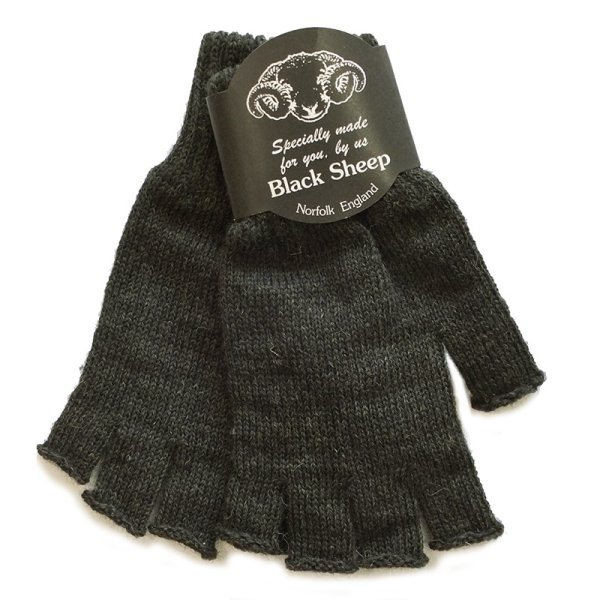 画像2: 【BLACK SHEEP】 フィンガーレスニットグローブ#4　手袋  6カラー