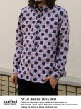 画像1: 【narifuri】 Bias dot check shirt バイヤスドットチェックシャツ (NF721) (1)
