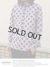 【narifuri】 Bias dot check shirt バイヤスドットチェックシャツ (NF721)