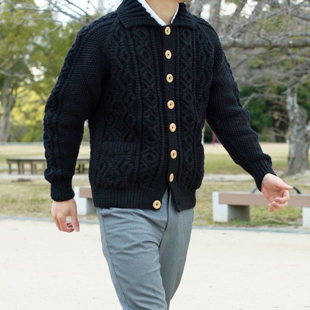 インバーアラン INVERALLAN ランバー カーディガン 3A Lumber Cardigan