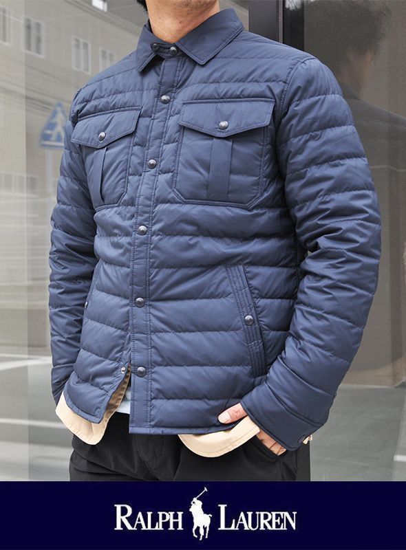 【POLO RALPH LAUREN】ポロ ラルフローレン Quilted down shirt jacket