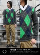 画像: 【FRED PERRY】1枚で英国トラッド アーガイルVネックニット新入荷アップしました。