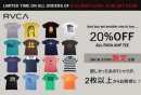 画像: 【RVCA】2枚目以上が断然お得♪期間限定RVCA FAIRアップしました。