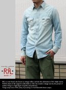 画像: 【RRL】Weathering Western Shirt L.BLUE新入荷アップしました。