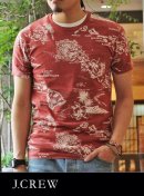 画像: 【J.CREW】 Slim Washed Hawaiian Pocket S/S TEE RED 新入荷アップしました。