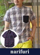 画像: 【narifuri】Bias check short sleeve shirt（NF925） 新入荷アップしました。