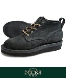 画像: 【NICKS BOOTS】ORIGINAL TOE OXFORD ROUGHOUT BLK 新入荷アップしました。