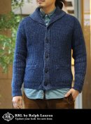 画像: 【RRL】ダブルアールエル INDIGO SHAWL COLLOR KNIT再入荷アップしました。