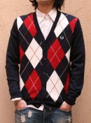 画像: 【FRED PERRY/フレッドペリー】 アーガイル柄カーディガン新入荷アップしました。