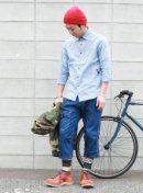 画像: 【Le Passe-temps Bleu/パストン ブルー by KATO】ギンガムチェック7分袖シャツ・シャンブレー7分袖シャツ・AXLE BLUE DENIM PANTS 