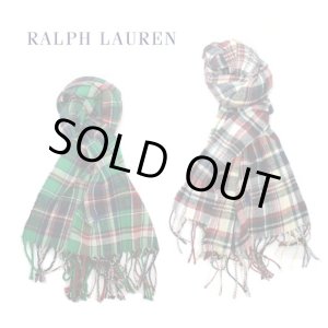 画像: 【RALPH LAUREN】 フランネルチェックマフラー