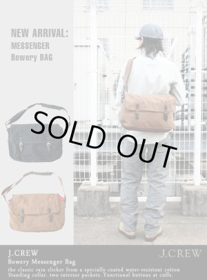 画像: 【J.CREW】Bowery messenger bag ワックスコットンメッセンジャーバッグ