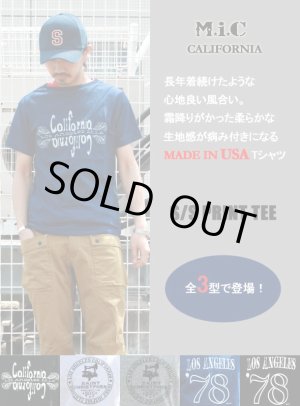 画像: 【M.I.C CALIFORNIA】S/SプリントTシャツ