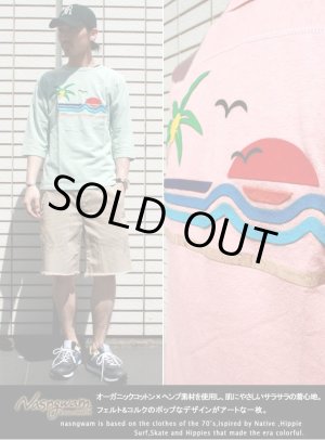 画像: 【Nasngwam】 BEACH 7分袖フットボールTシャツ ◆SALE 70%OFF◆