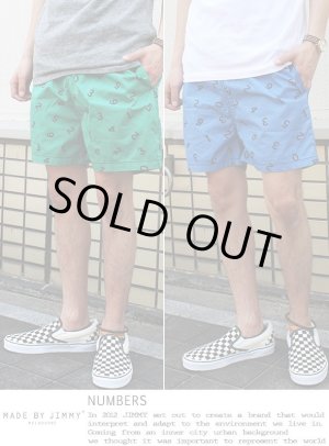 画像: 【MADE BY JIMMY】NUMBERS design shorts