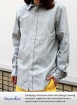 画像1: 【steven alan】 ストライプ&ダイヤシャツ (1)