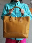 画像3: 【HERITAGE LEATHER】 MOCCASIN LEATHER TOTE BAG YELLOW (3)