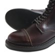 画像2: 【WHEEL ROBE】ウィールローブ CAP TOE LACE UP BURGUNDY (2)