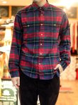 画像2: 【J.CREW】ジェイクルー ライトネル マドラスチェックシャツ RED/GREEN/NAVY (2)