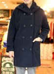 画像2: 【HACKNEY UNION WORKHOUSE】ハックニーユニオンワークハウス Fisherman Long Coat フィッシャーマン ロングコートWOOL (2)