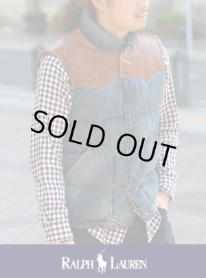 画像: 【POLO RALPH LAUREN】ポロ ラルフローレン LEATHER YORK DOWN VEST◆SALE 50% off◆