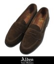 画像1: 【Alden】#6245F UNLINED PENNY LOAFER SUEDE D.BRW (1)