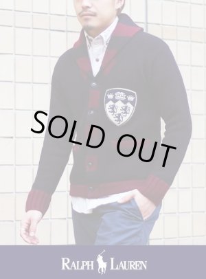 画像: 【POLO RALPH LAUREN】	ポロ ラルフローレン SHAWL COLLAR LETTERED CARDIGAN