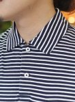 画像4: POLO RALPH LAUREN ポロ ラルフローレン シルケットボーダーS/Sポロシャツ NV/WH (4)