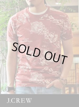 画像: 【J.CREW】ジェイクルー Slim Washed Hawaiian Pocket  S/S TEE RED