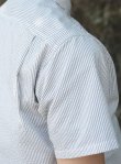 画像8: 【narifuri】 ナリフリ Seersucker stripe short sleeve shirt（NF924） (8)