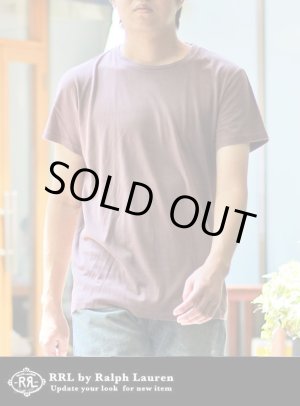 画像: 【RRL】ダブルアールエル ガーメントダイT-SHIRT 刺繍ロゴ【SALE 50%Off】